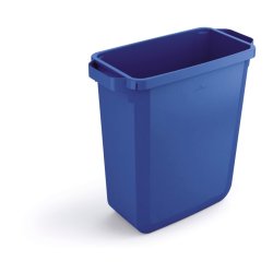 Durable Affaldsspand 60 Liter - hndtag - bl plast