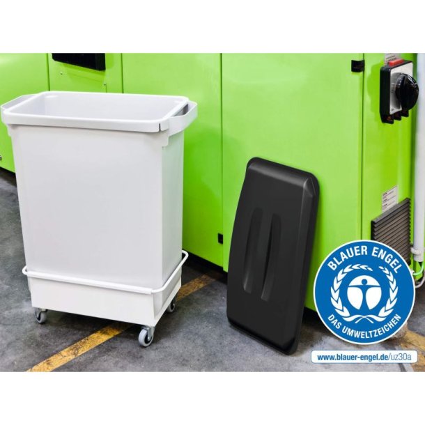 Durable Affaldsspand 60 Liter - hndtag - gr plast ECO