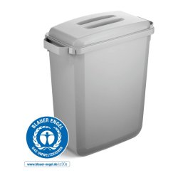 Durable Affaldsspand 60 Liter - hndtag - gr plast ECO