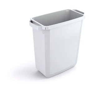 Durable Affaldsspand 60 Liter - hndtag - hvid plast