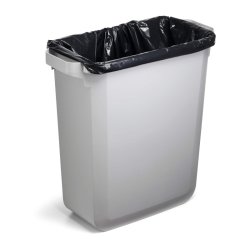 Durable Affaldsspand 60 Liter - hndtag - hvid plast