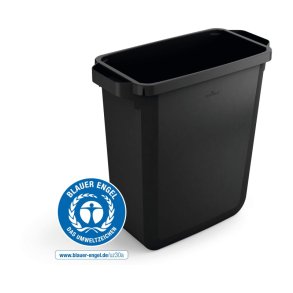 Durable Affaldsspand 60 Liter - hndtag - sort plast ECO