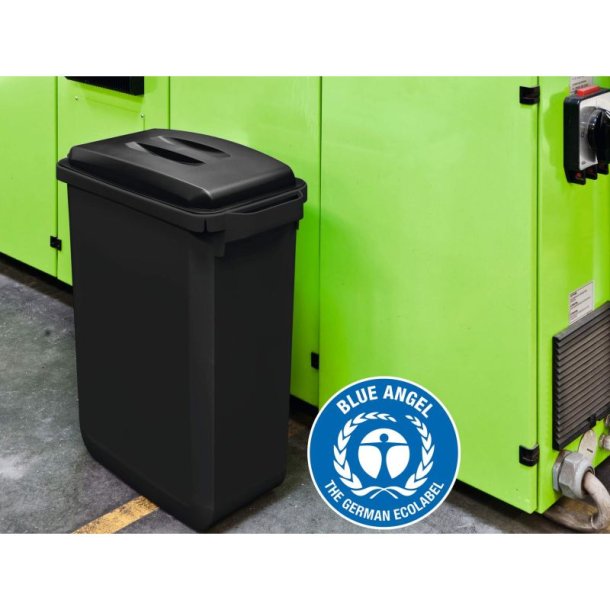 Durable Affaldsspand 60 Liter - hndtag - sort plast ECO