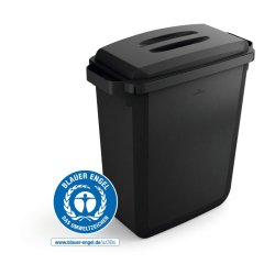 Durable Affaldsspand 60 Liter - hndtag - sort plast ECO