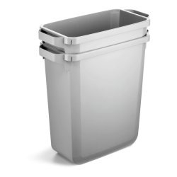 Durable Affaldsspand 60 Liter - hndtag - hvid plast