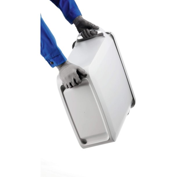 Durable Affaldsspand 60 Liter - hndtag - hvid plast