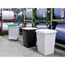 Durable Affaldsspand 90 Liter - hndtag - Grn plast