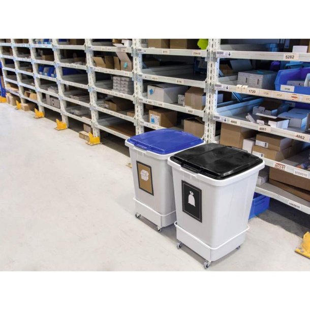 Durable Affaldsspand 90 Liter - hndtag - Grn plast