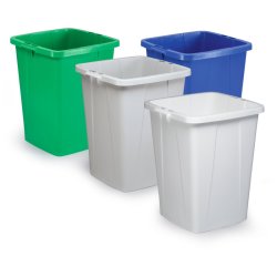 Durable Affaldsspand 90 Liter - hndtag - Grn plast