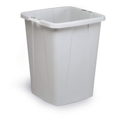 Durable Affaldsspand 90 Liter - hndtag - Gr plast