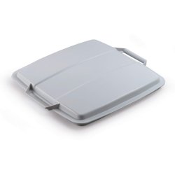 Durable Lg til affaldsspand 90 liter - hndtag - gr plast