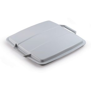 Durable Lg til affaldsspand 90 liter - hndtag - gr plast