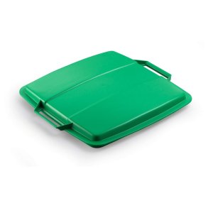 Durable Lg til affaldsspand 90 liter - hndtag - grn plast