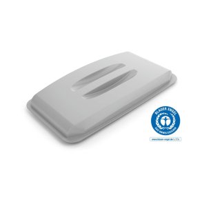 Durable Lg til affaldsspand 60 liter - hndtag - gr plast - ECO