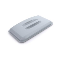 Durable Lg til affaldsspand 60 liter - hndtag - gr plast