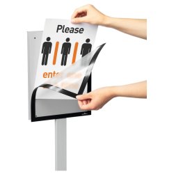 Durable Infostander A3 Basic - indendrs - magnetramme - gr