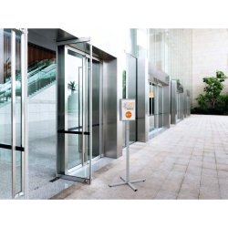 Durable Infostander A4 - udendrs - magnetlomme - gr