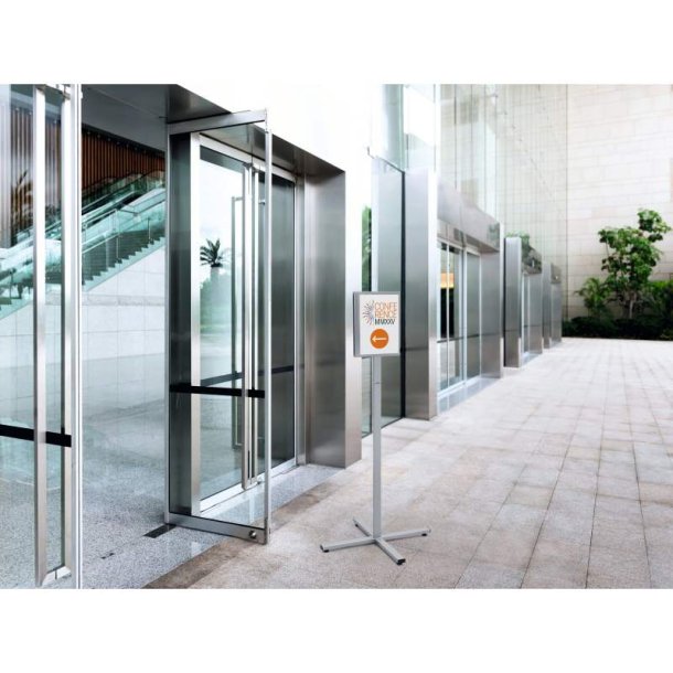 Durable Infostander A4 - udendrs - magnetlomme - gr