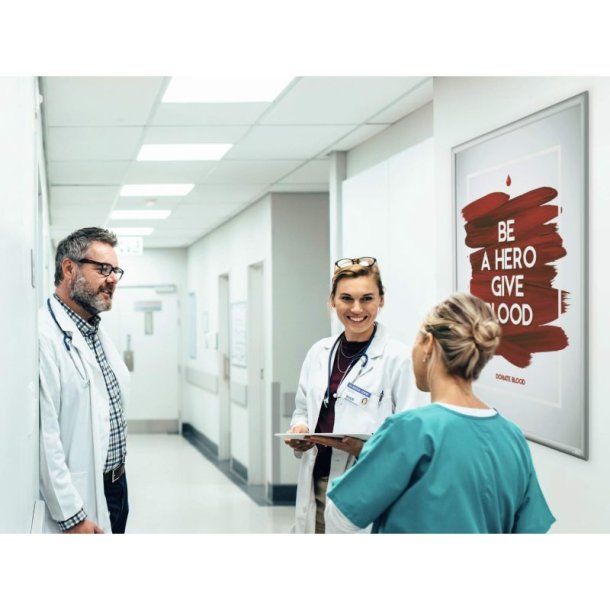 Durable Klikramme A1 Aluminium - slv