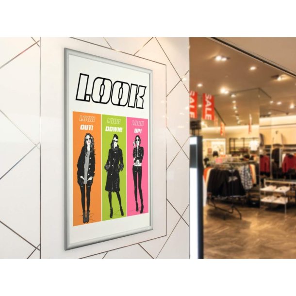 Durable Klikramme A1 Aluminium - slv