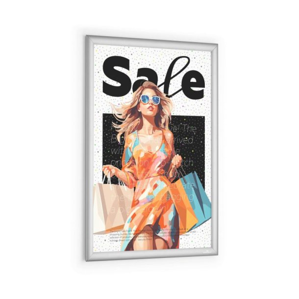 Durable Klikramme A2 Aluminium - slv