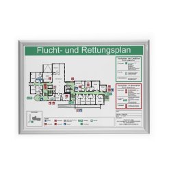 Durable Klikramme A2 Aluminium - slv