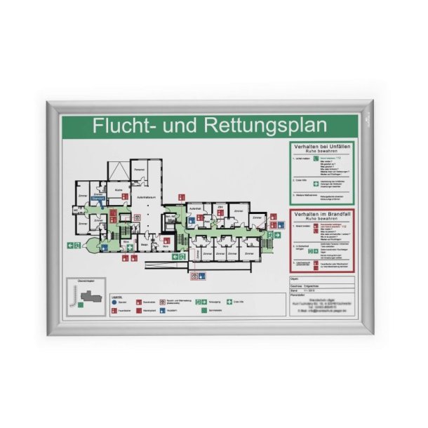 Durable Klikramme A2 Aluminium - slv