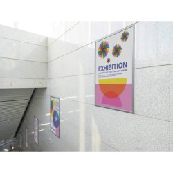 Durable Klikramme A2 Aluminium - slv