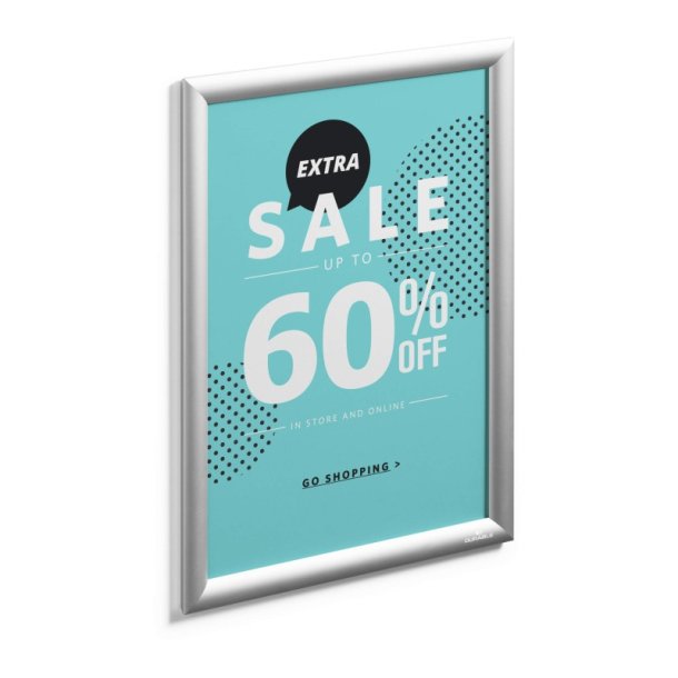 Durable Klikramme A3 Aluminium - slv