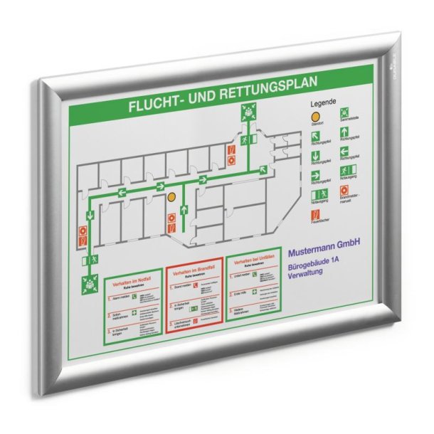 Durable Klikramme A3 Aluminium - slv