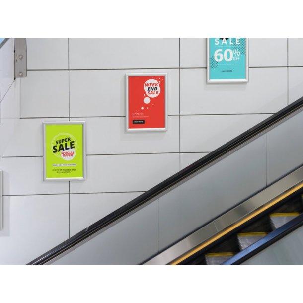 Durable Klikramme A3 Aluminium - slv