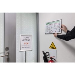 Durable Klikramme A3 Aluminium - slv