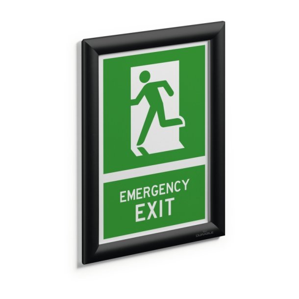 Durable Klikramme A4 Aluminium - sort