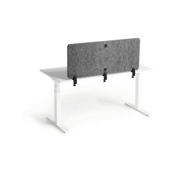 Durable foldbare lyddmpende skrmvg - 120 cm mrkegr filt