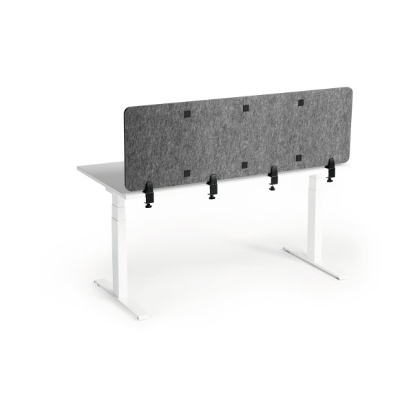 Durable foldbare lyddmpende skrmvg - 160 cm mrkegr filt