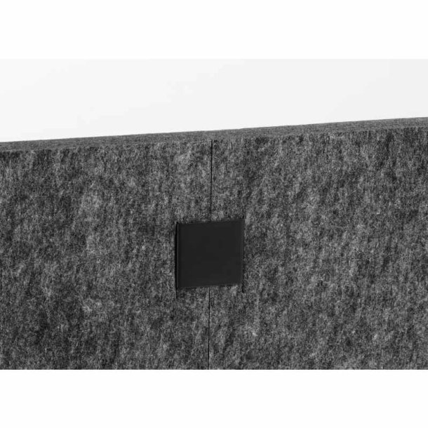 Durable foldbare lyddmpende skrmvg - 160 cm mrkegr filt