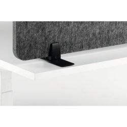 Durable foldbare lyddmpende skrmvg - 160 cm mrkegr filt