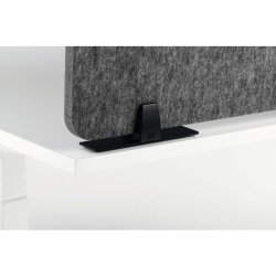 Durable foldbare lyddmpende skrmvg - 160 cm mrkegr filt