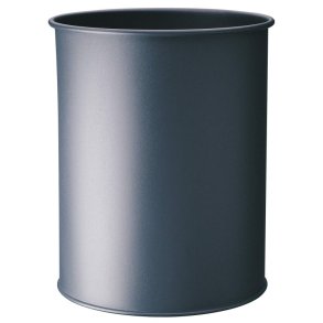 Durable 15 liter metal papirkurv - m�rkegr� metal