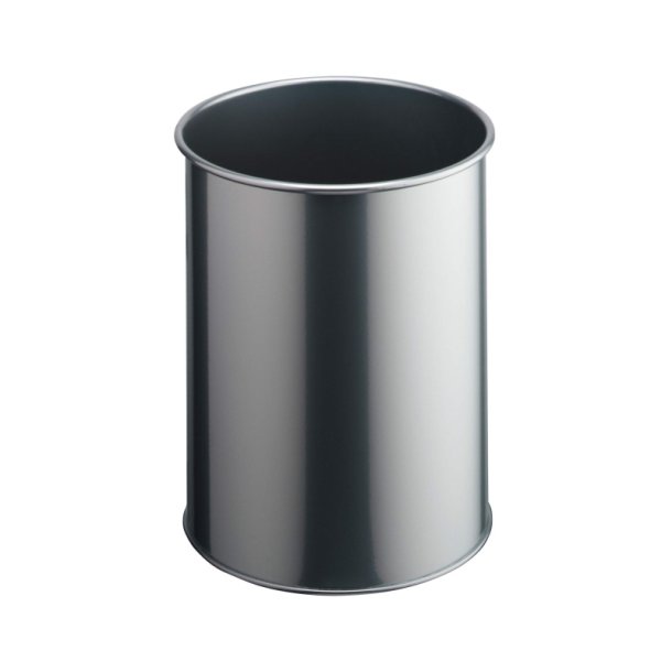 Durable 15 liter metal papirkurv - slv metal