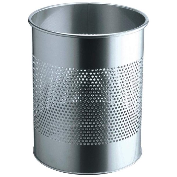 Durable 15 liter metal papirkurv - hulmnster slv metal