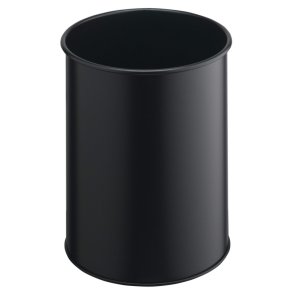 Durable 15 liter metal papirkurv - sort metal