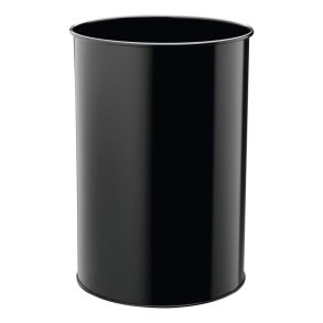 Durable 30 liter metal papirkurv - sort metal