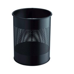Durable 15 liter metal papirkurv - hulmnster sort metal