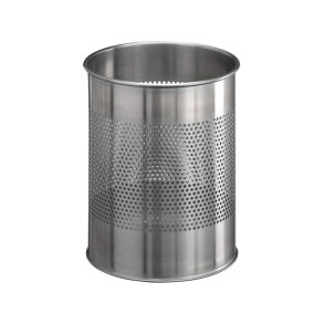 Durable 15 liter rustfri papirkurv - hulm�nster rustfri st�l
