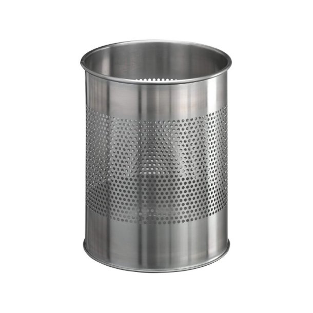 Durable 15 liter rustfri papirkurv - hulmnster rustfri stl