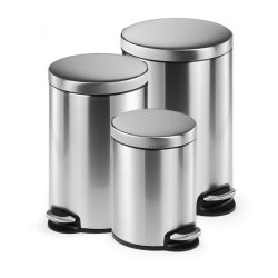 Durable 30 liter pedalspand - Softclose - rustfri stl