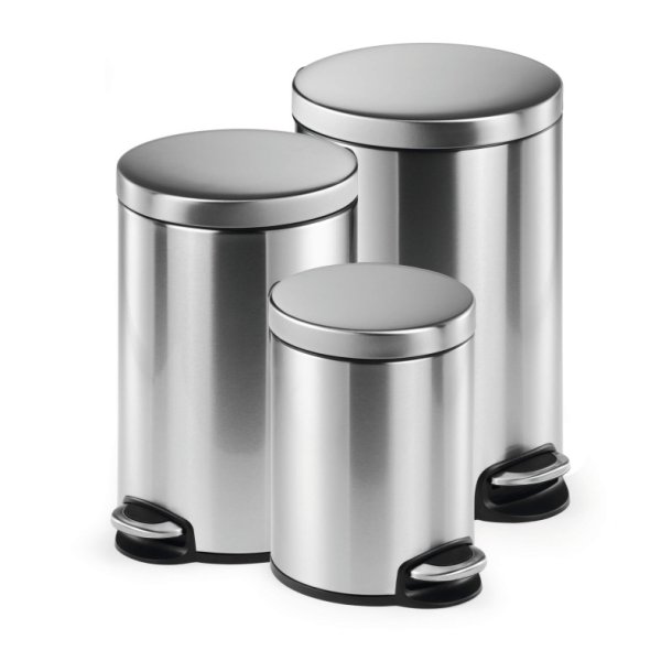 Durable 30 liter pedalspand - Softclose - rustfri stl