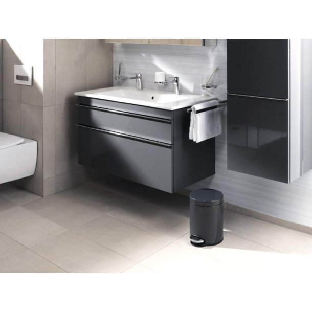 Durable 12 liter pedalspand - Softclose - sort metal