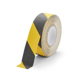 Durable Duraline skridsikker tape Grip - 50mm sort og gul stribet